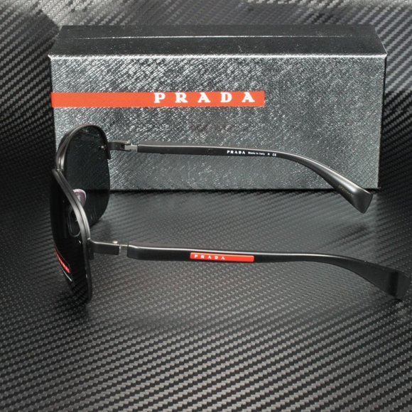 Prada Men's Black and Shiny Grey Sunglasses! - Picture 4 of 4